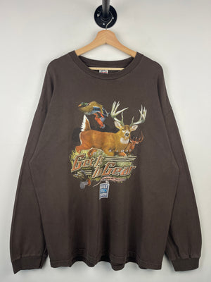 Vintage Ford Lock N Load Deer Hunting Brown Tee