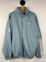 Dime X Adidas Light Blue Zip Up Track Sweater
