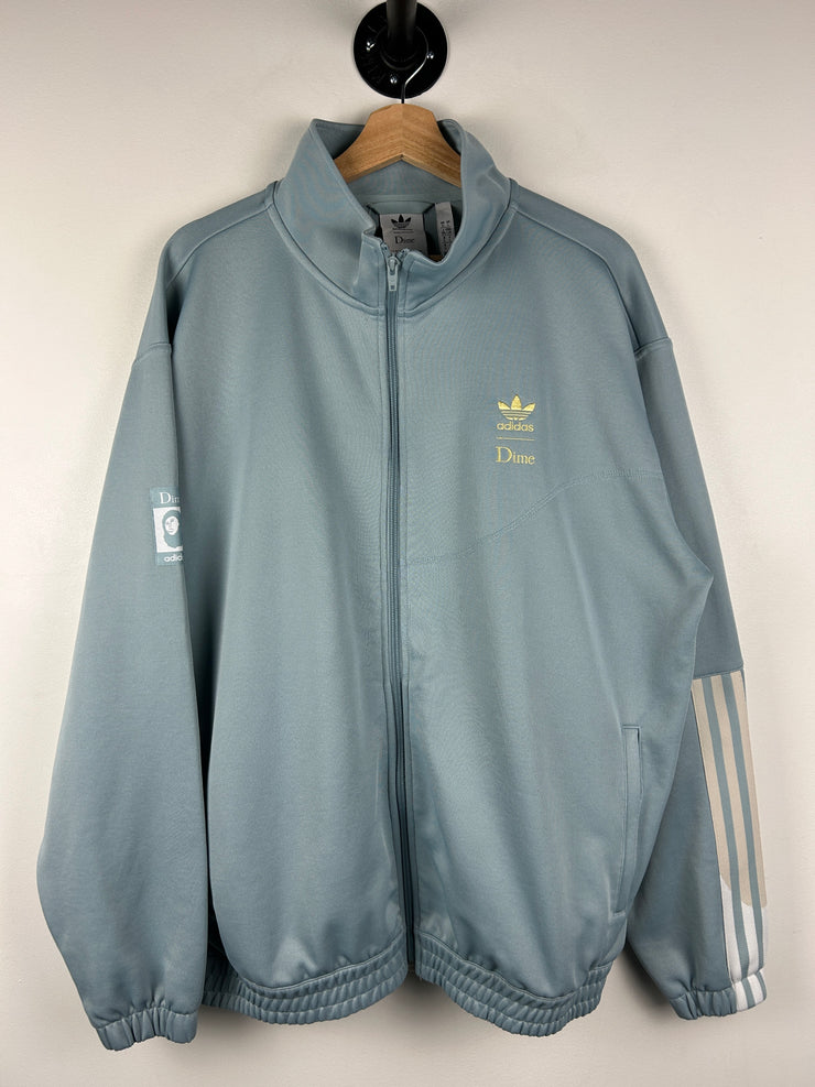 Dime X Adidas Light Blue Zip Up Track Sweater