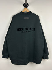 Fear Of God Stretch Limo Black Relaxed Crewneck