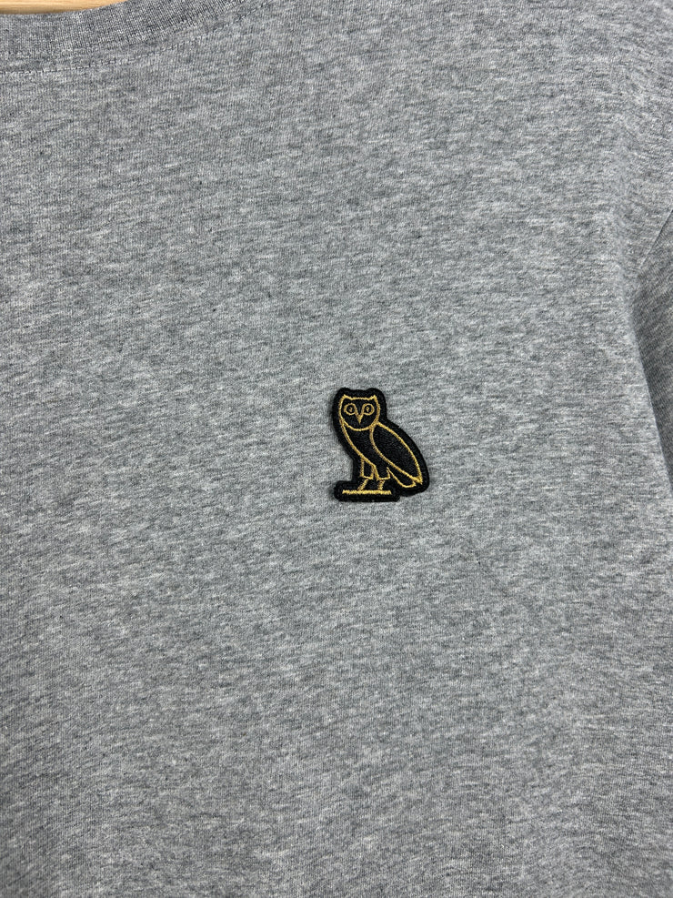 OVO Owl Embroidered Grey Tee