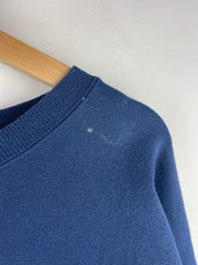 Vintage 90s Champion Spellout Embroidered Navy Crewneck