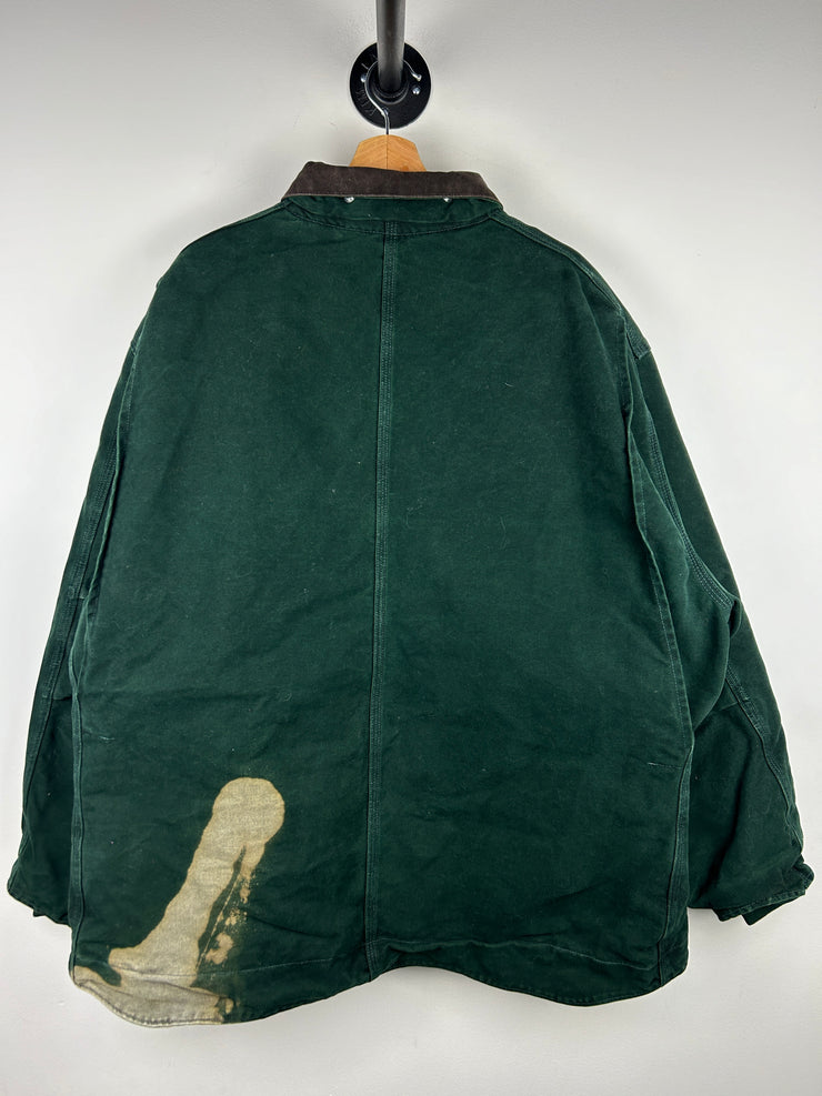 Vintage Carhartt Arctic Sherpa Lined Spruce Green Jacket C61 SPC