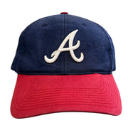 Vintage MLB Atlanta Braves Navy & Red Snapback Hat