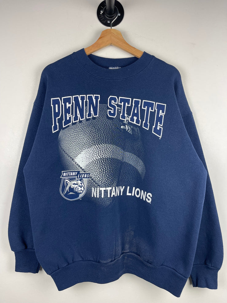 Vintage 90s Penn State Nittany Lions Football Navy Crewneck