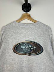 Vintage 90's Hard Rock Café Hollywood Grey Crewneck