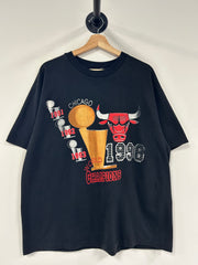 Vintage 1996 Chicago Bulls World Champions Black Tee