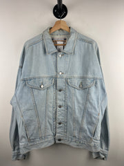 Vintage 90s Guess Light Wash Blue Denim Jacket