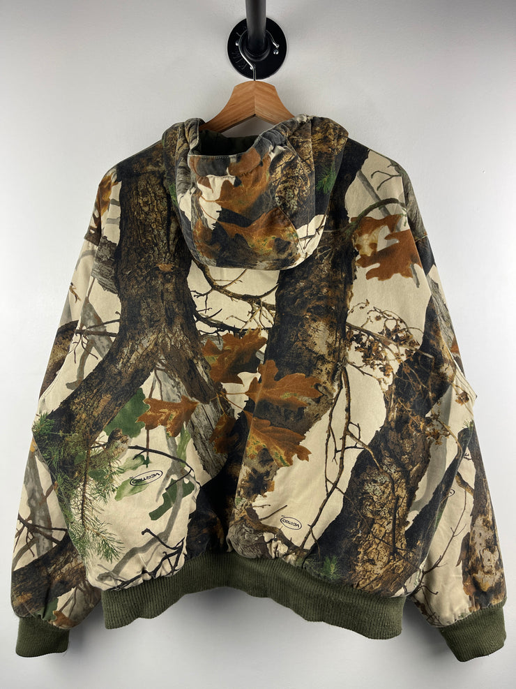 Vintage Scentlok Real Tree Camo Hooded Hunting Jacket