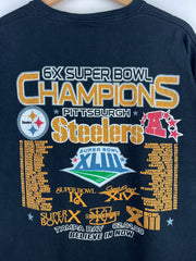 Vintage NFL Pittsburgh Steelers Rings Grey Tee