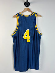 Vintage 90's Starter Michigan Basketball Navy Jersey