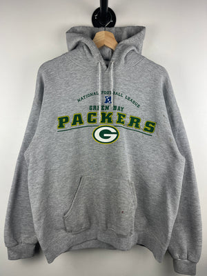 Vintage NFL Lee Green Bay Packers Grey Hoodie