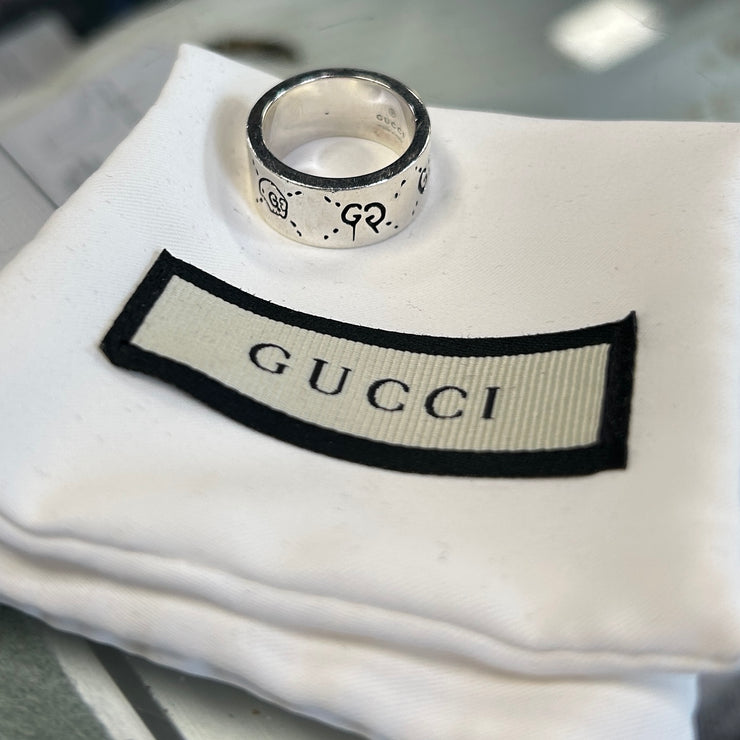 Gucci Ghost Sterling Silver Ring