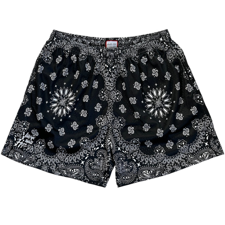 Studio 1999 x VMH Black Paisley Mesh Shorts