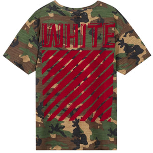 Off White Diagonal Camo Tee