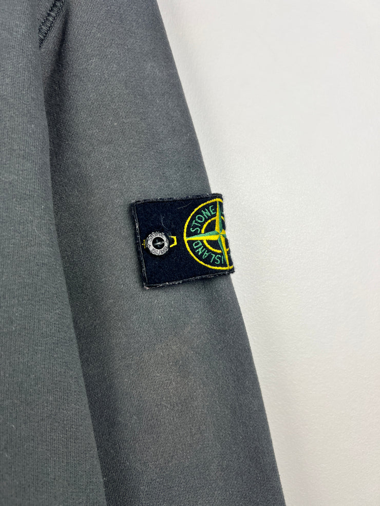 Stone Island Patch Charcoal Grey Crewneck