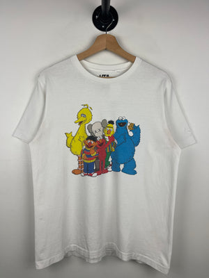 Kaws Sesame Street Group White Tee