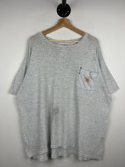 Vintage 90s Carhartt Thrashed Grey Pocket Tee