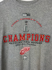 Vintage NHL Detroit Red Wings Stanley Cup Champions Grey Tee