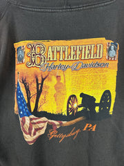 Vintage Harley Davidson Getttsburg Brown Hoodie