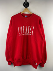 Vintage 90s Russell Athletic Cornell University Red Crewneck