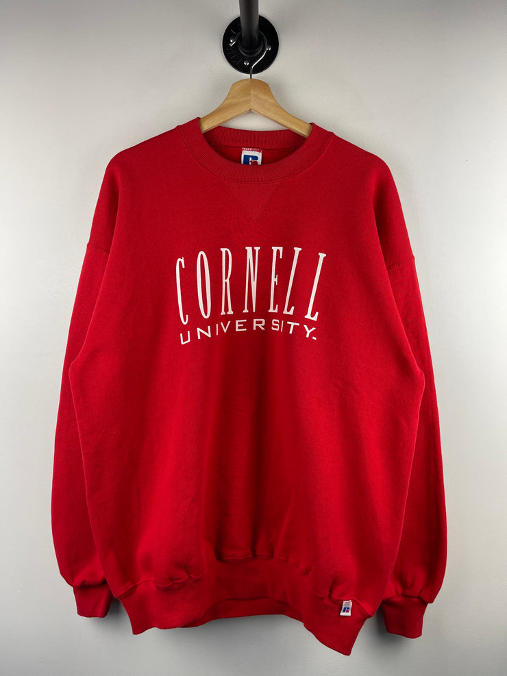 Vintage 90s Russell Athletic Cornell University Red Crewneck
