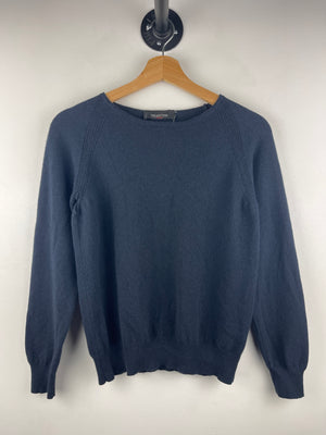 Vintage Valentino Sport Women's Navy Blue Sweater