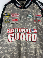 Vintage Nascar Chase Dale Jr National Guard Digital Camo Racing Jacket