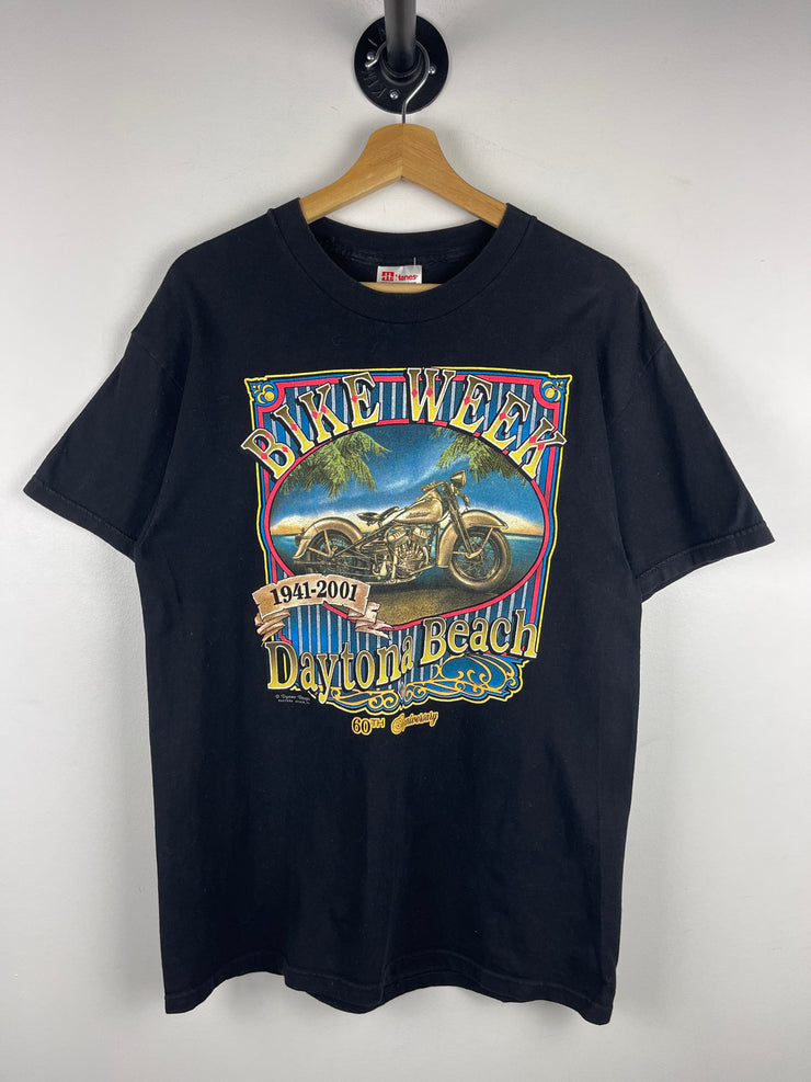 Vintage 2001 Bike Week Daytona Beach Black Tee