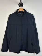 Vintage Nike Mini Swoosh Tonal Black Windbreaker
