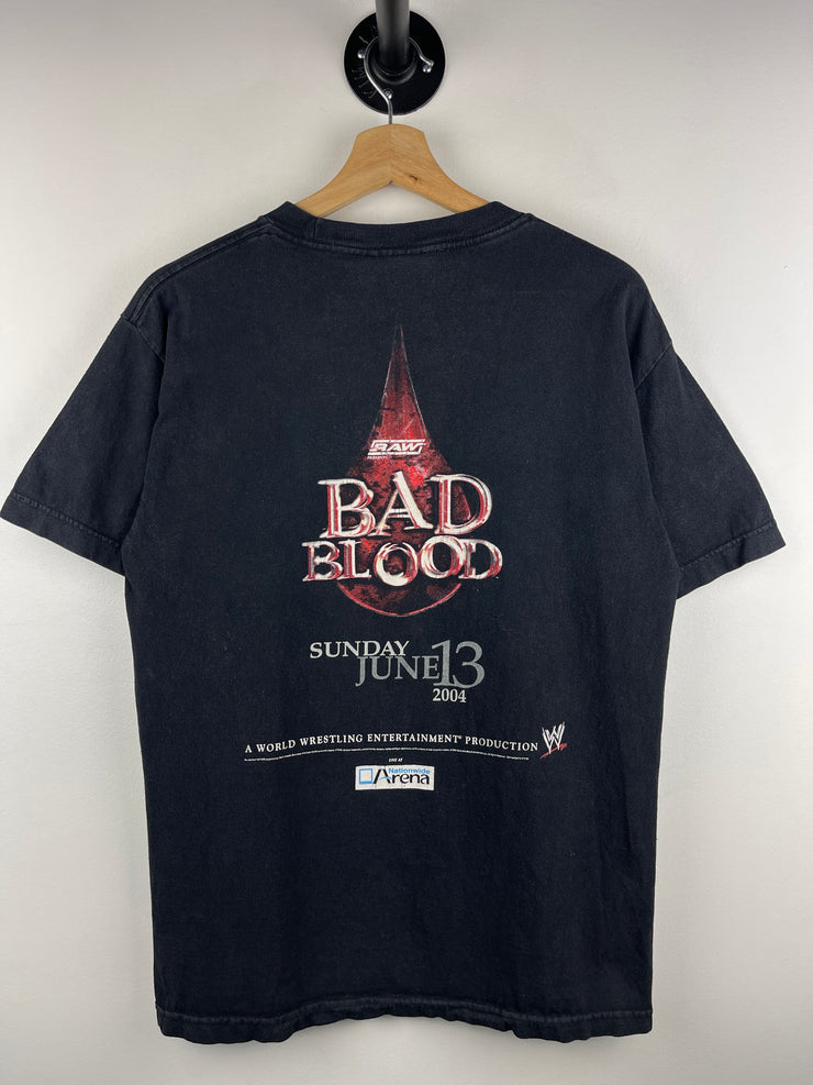 Vintage 2004 WWE Bad Blood Shawn Michaels VS Triple H Black Tee