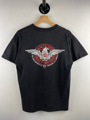 Vintage 90s Harley Davidson Vancouver Canada Polar Bear Black Tee