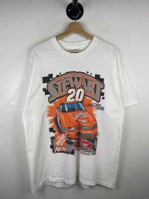 Vintage Nascar Chase Tony Stewart Home Depot White Tee