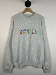 Vintage 90's Donald Duck Grey Crewneck