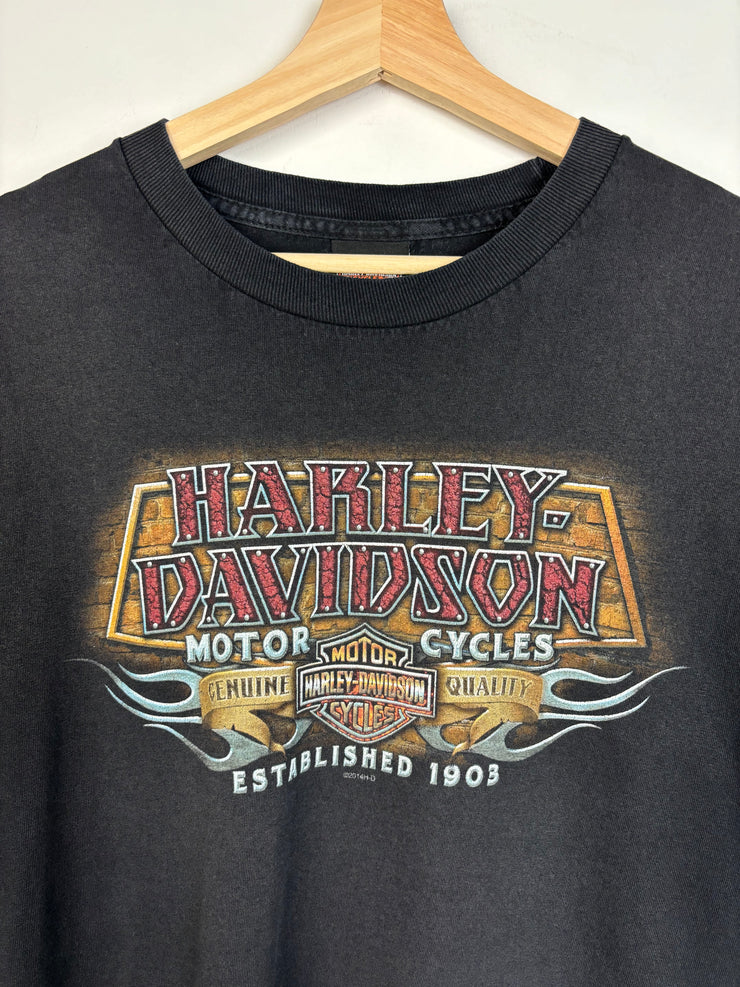 Vintage Harley Davidson Niagara Falls Black Tee