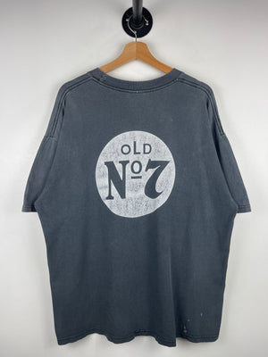 Vintage 90s Jack Daniels Whiskey Faded Black Tee