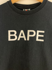 Bape Spellout Pink Camo Box Black Tee