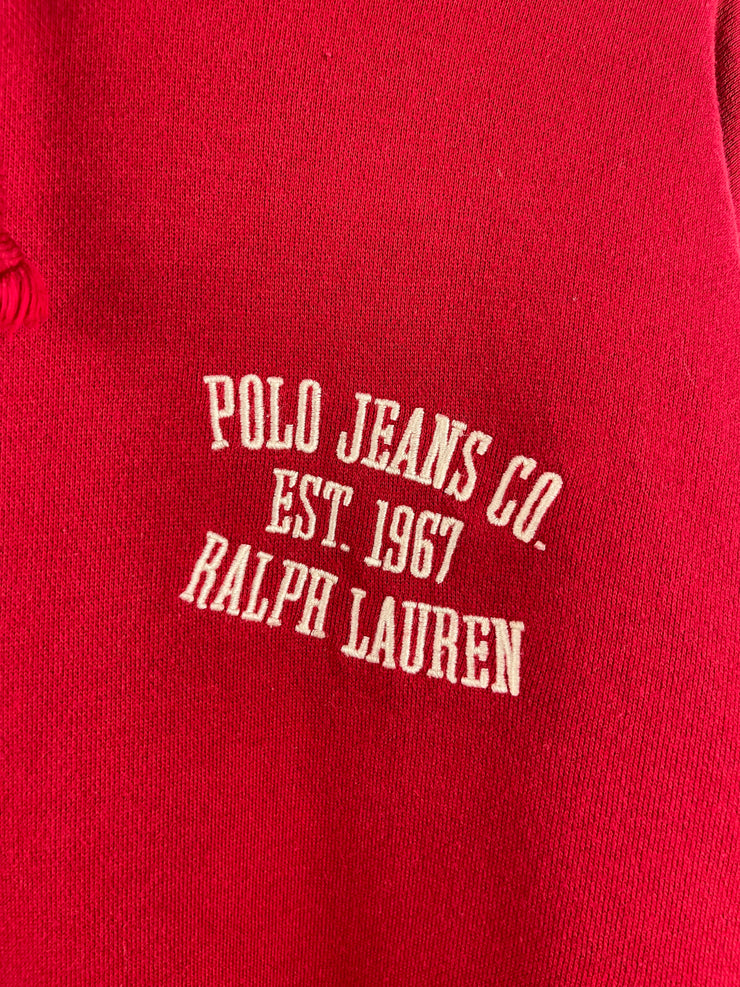 Vintage Polo Ralph Lauren Jeans Co Red Hoodie