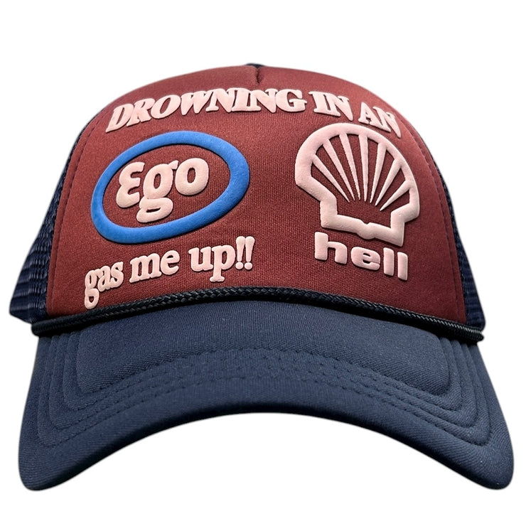 Going Ghost In The Suburbs Ego Hell Souvenir Trucker Hat
