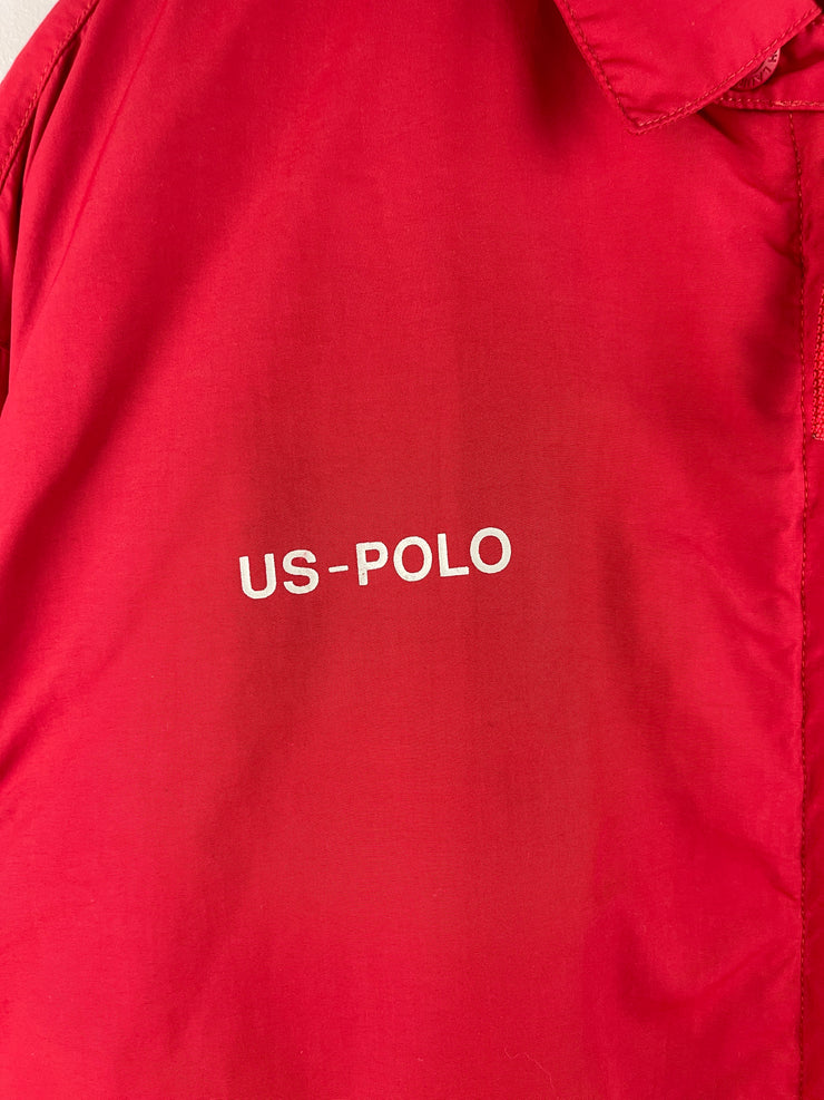 Vintage 90s Polo Ralph Lauren US-Polo Red Windbreaker