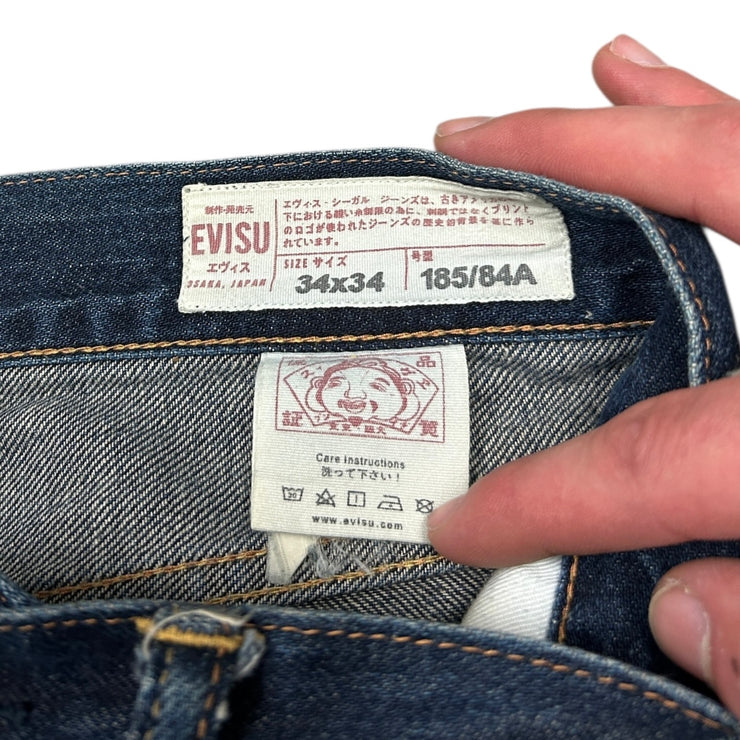Evisu No.3 Daicock Blue Denim Jeans