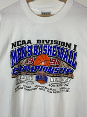 Vintage 90s NCAA Basketball Final Four White Tee