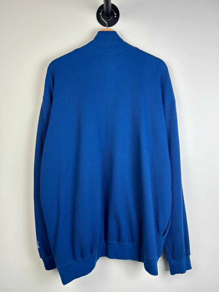 Vintage Starter New England Patriots Blue Quarter Zip Sweater