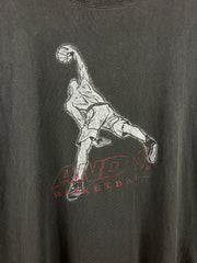 Vintage 90s And1 Basketball Black Cut Off Tank Top