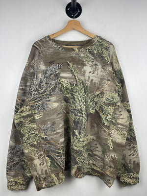 Vintage Red Head Real Tree Camo Crewneck
