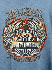 Vintage Harley Davidson Ride It Like You Stole It Blue Tee