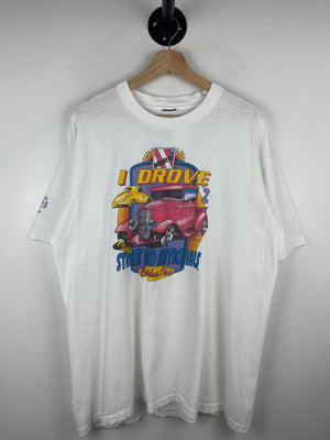 Vintage 90s NSRA I Drove To The Street Rod Nationals White Tee