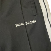 Palm Angels Logo Print Black Track Shorts