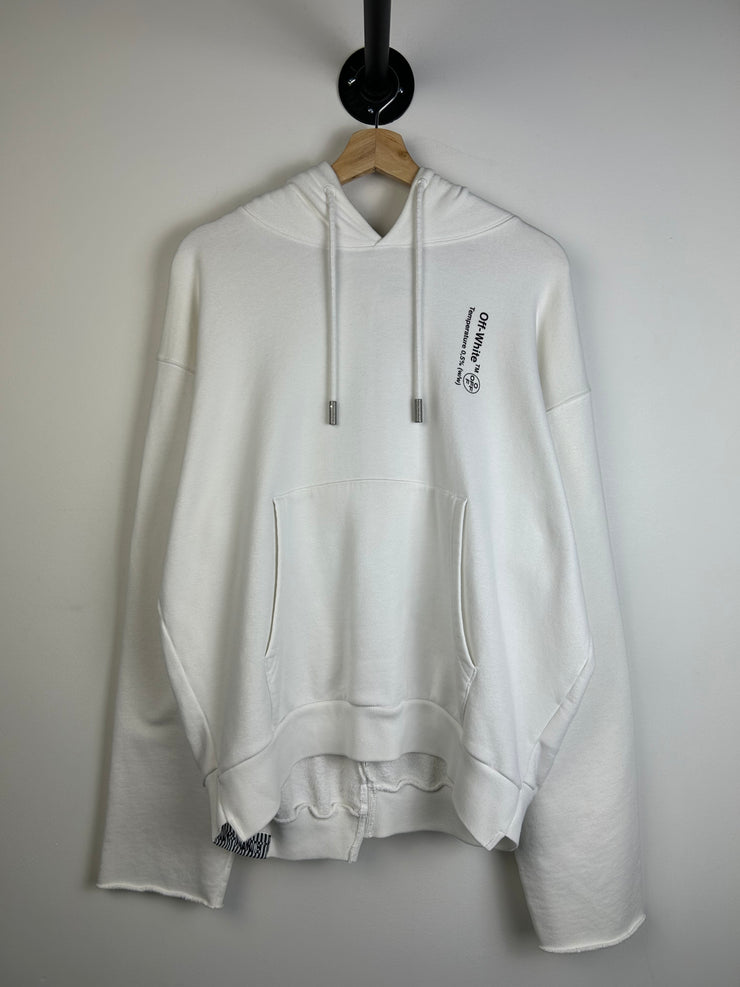 Off White Pills Print White Hoodie