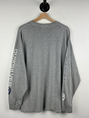 Vintage 90s Quiksilver Boardriding Grey Long Sleeve